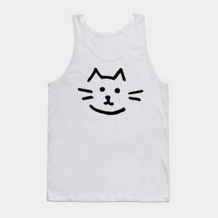 Cat face, toddler artstyle Tank Top